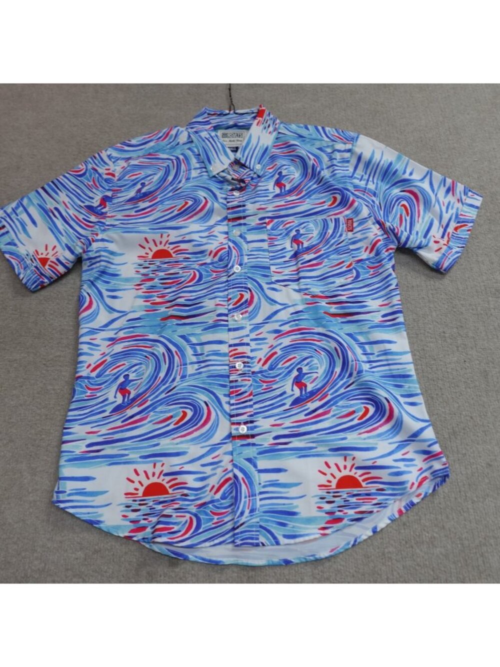 RSVLTS Shirt Small Blue Short Sleeve Dare Mighty Things